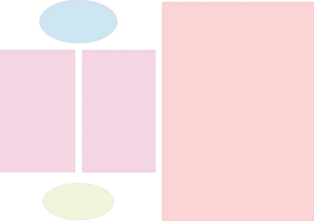 Pastel color swatches on a pink background