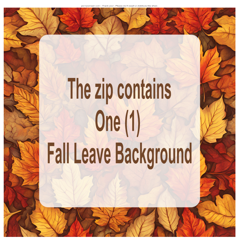 Fall leaf background with text overlay
