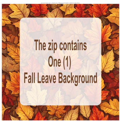 Fall leaf background with text overlay