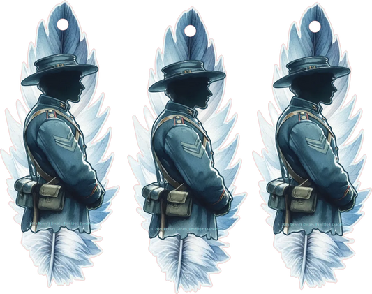 Remembrance — Feather and Uniform — Bookmark — Digital Download