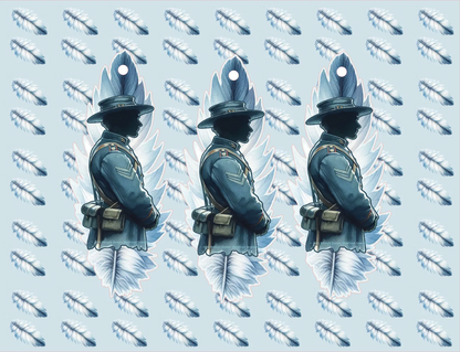 Remembrance — Feather and Uniform — Bookmark — Digital Download