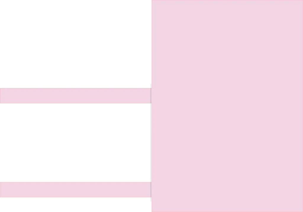 Two pink stripes on a white background