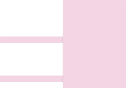 Two pink stripes on a white background