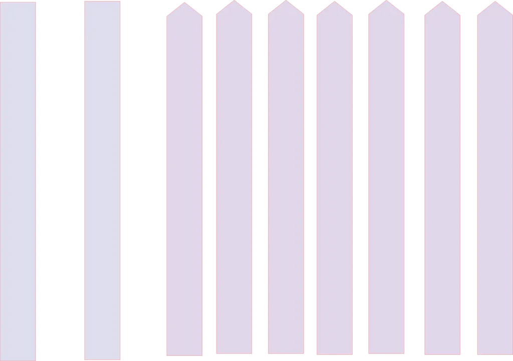 Fence Fold card parts