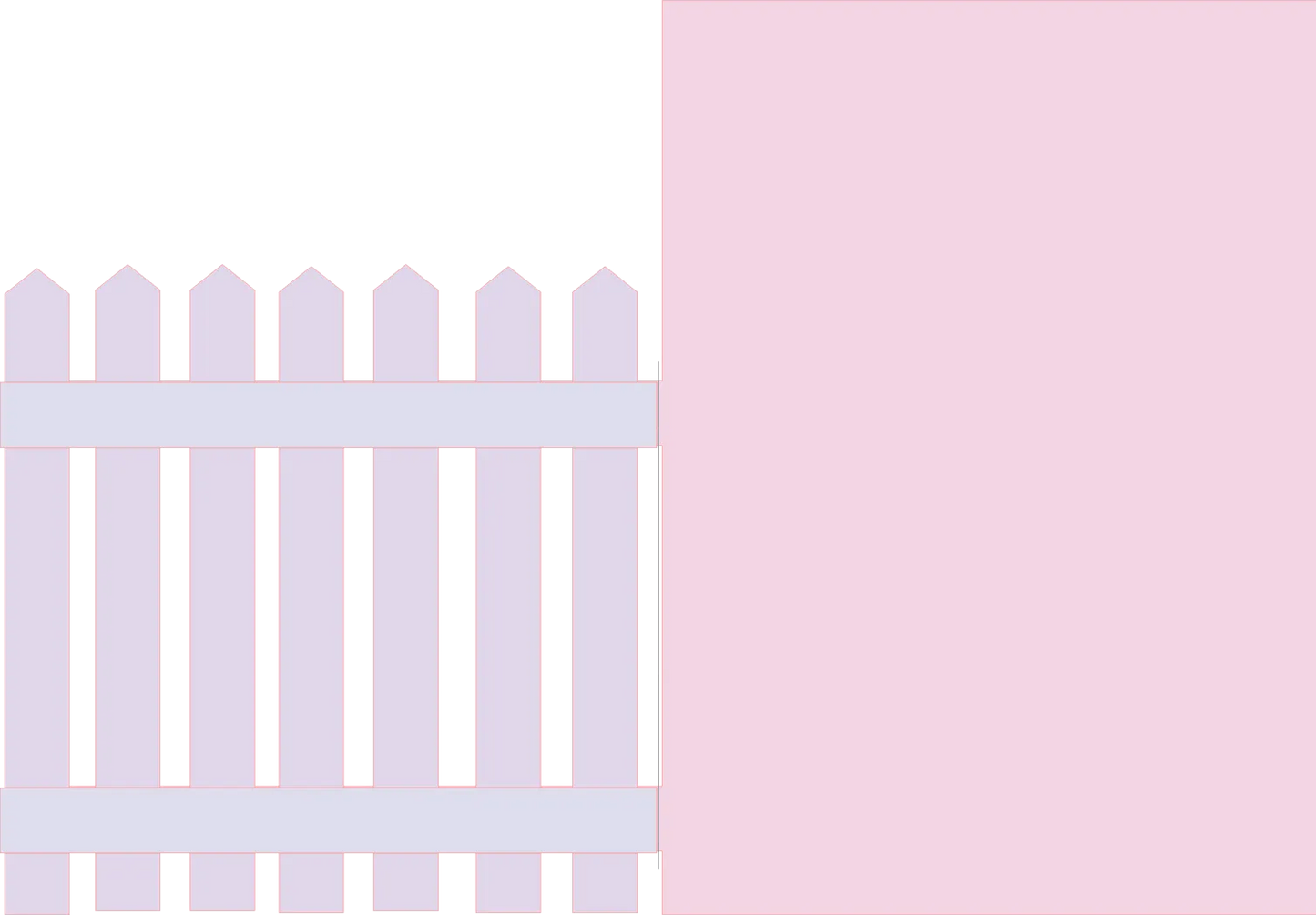 Fence fold card template