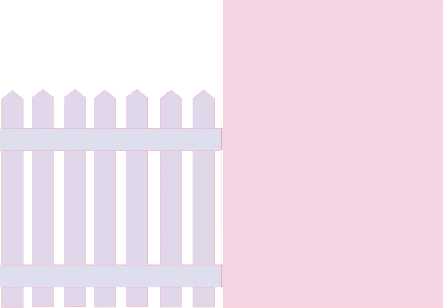 Fence fold card template
