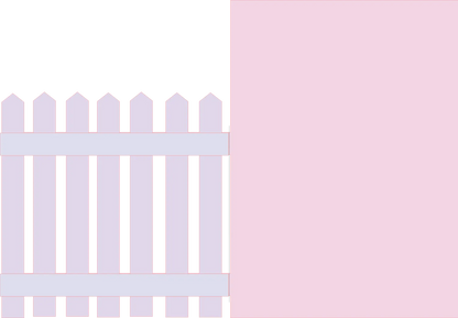 Fence fold card template