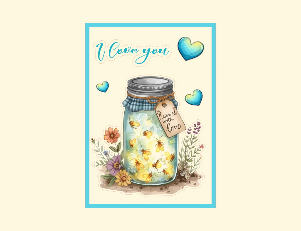 Firefly Love Card — 5 × 7 Digital Download
