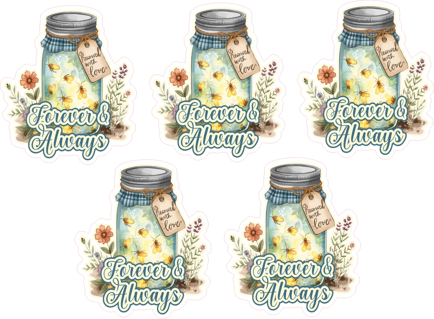 Firefly Love Sticker – Digital File (SVG for Silhouette Studio)