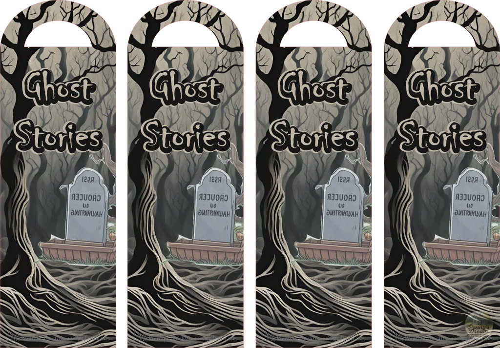 Haunted Ghost Stories Bookmark – Silhouette Studio SVG – Digital Download