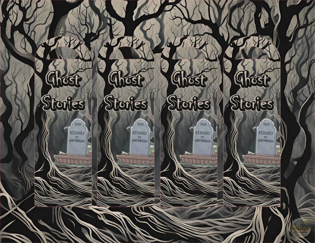 Haunted Ghost Stories Bookmark – Silhouette Studio SVG – Digital Download