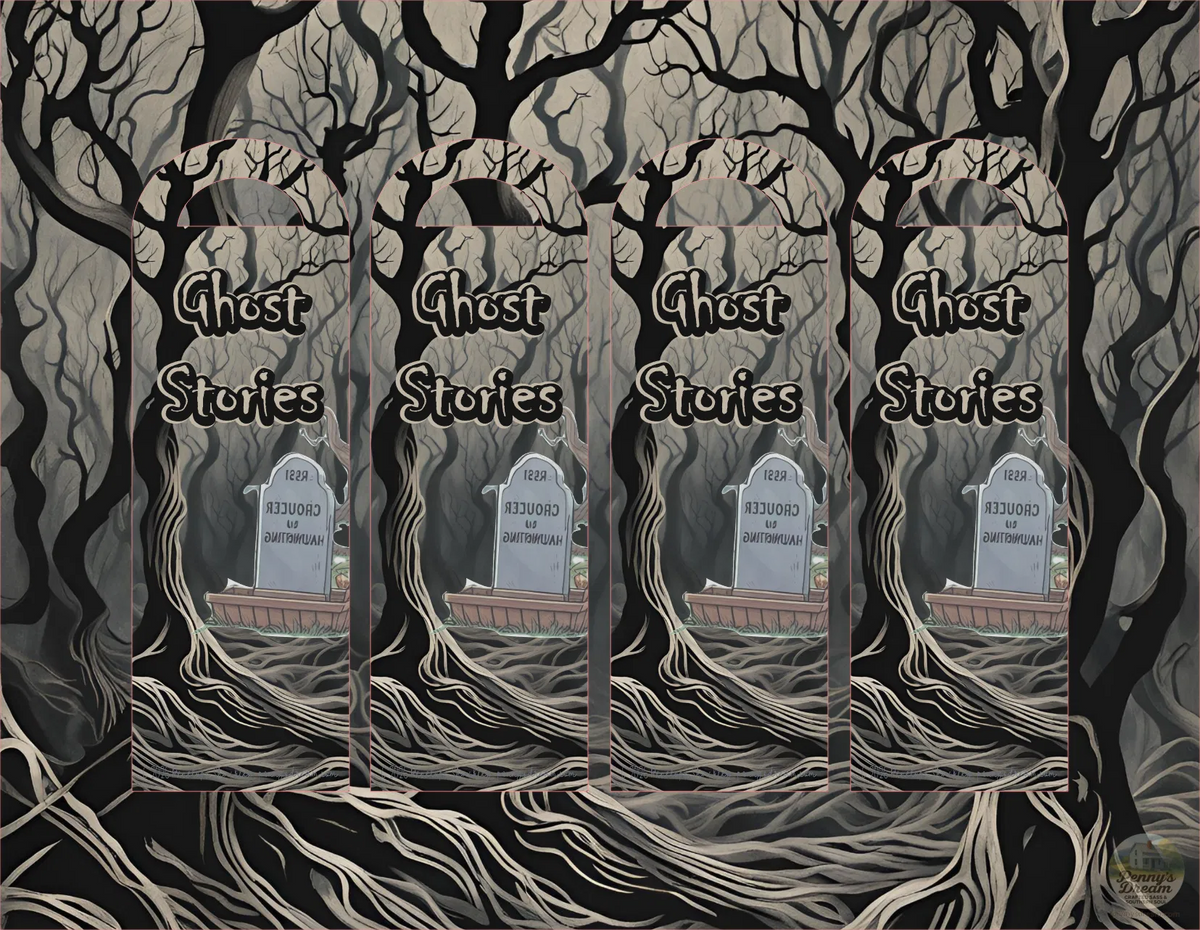 Haunted Ghost Stories Bookmark – Silhouette Studio SVG – Digital Download