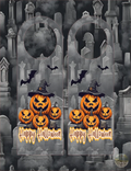 Halloween Pumpkin Door Hanger – 3 × 9 Inch -Digital Download
