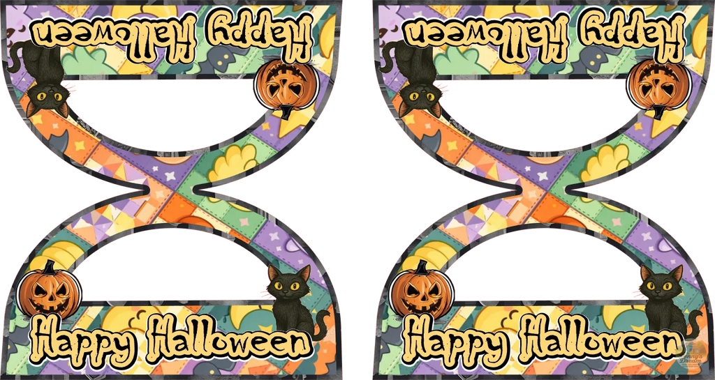 Halloween Treat Bag Handle – Digital Cut File - Printable Set