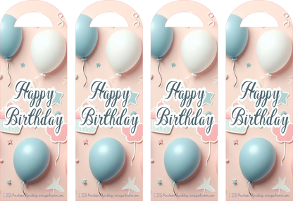 Happy Birthday Bookmark Sheet — Digital Download
