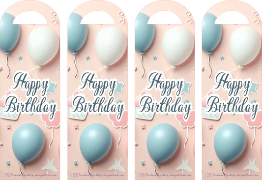 Happy Birthday Bookmark Sheet — Digital Download
