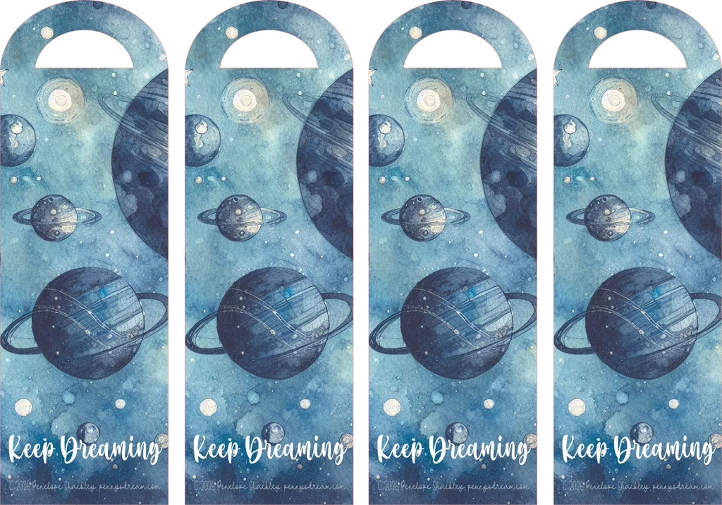 Space themed bookmark