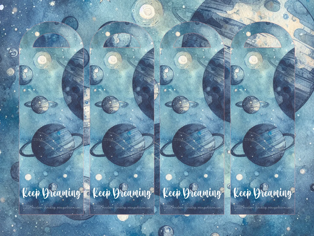 Space themed bookmarks
