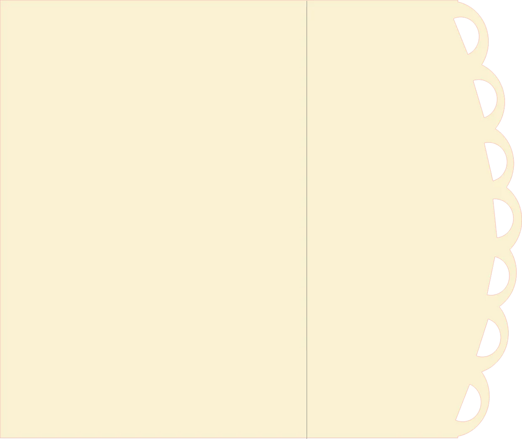 Scalloped Edge Layered Card Base – 5×7 Template (SVG for Silhouette Studio)