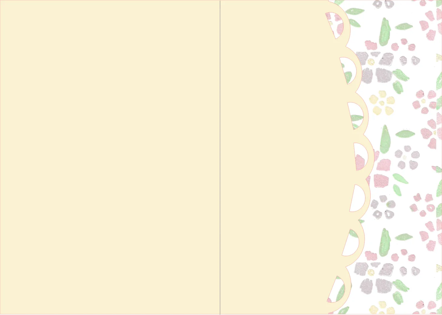 Scalloped Edge Layered Card Base – 5×7 Template (SVG for Silhouette Studio)