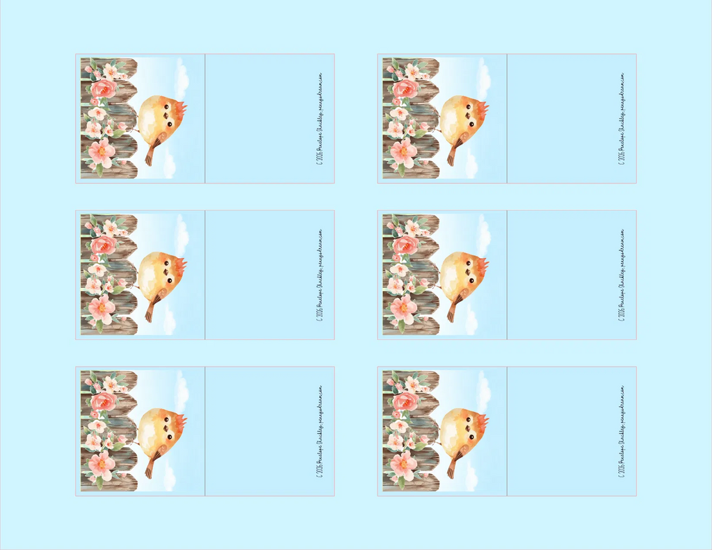Little Bird Gift or Mini Card Set – Digital File (SVG for Silhouette Studio)