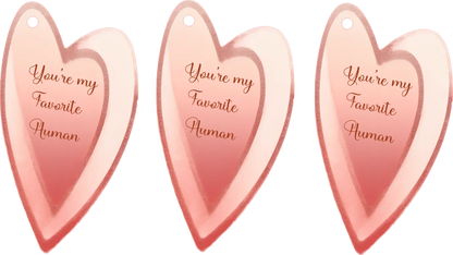 You’re My Favorite Human — Heart Bookmark — Digital Download