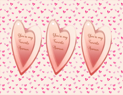You’re My Favorite Human — Heart Bookmark — Digital Download