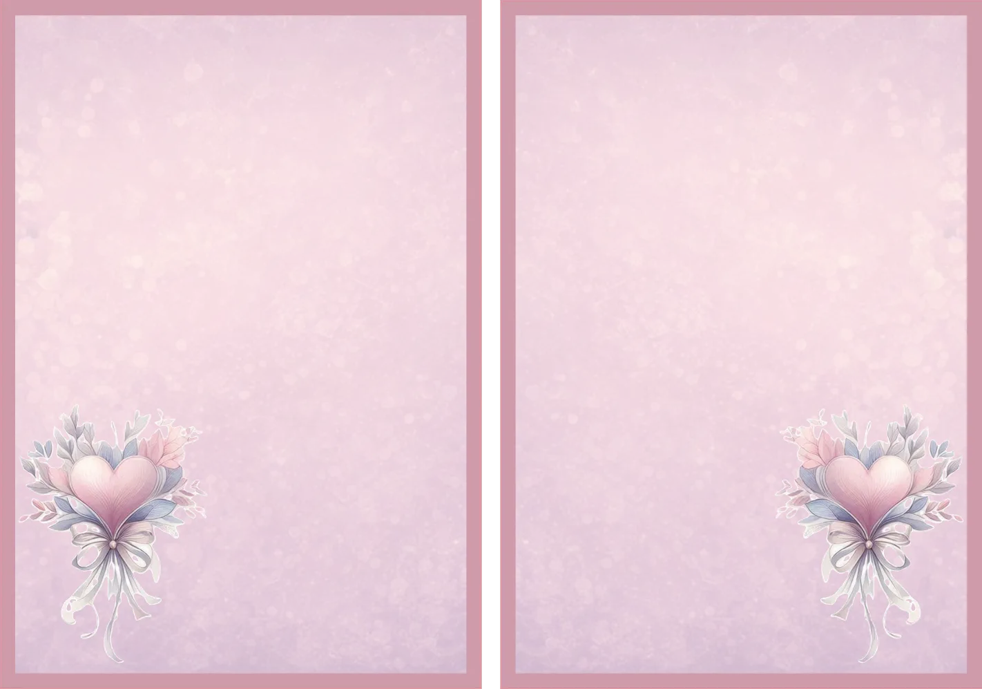 Love Heart — 5 × 7 Layered Card — Digital Download