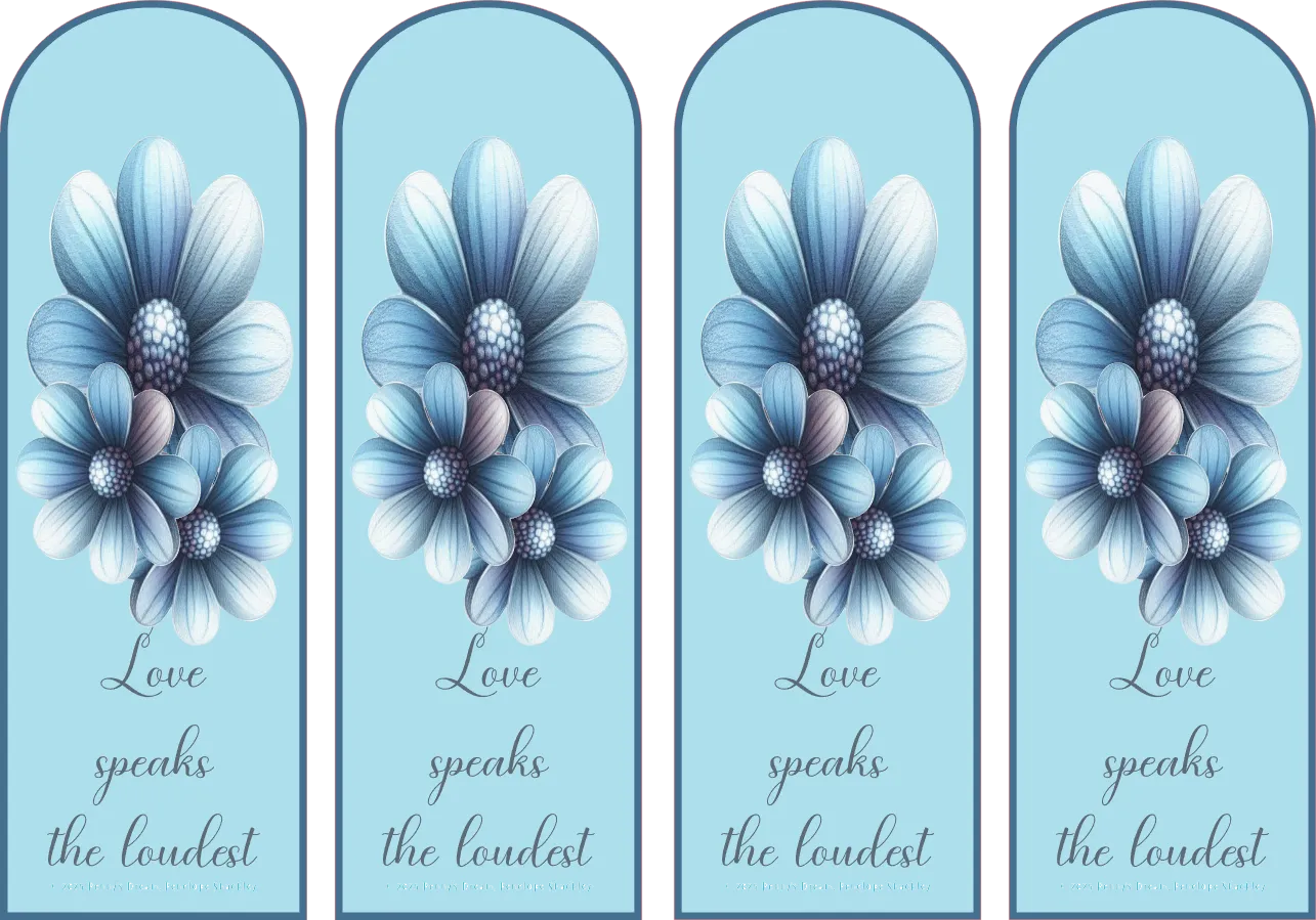 Love Speaks — Bookmark Sheet — Digital Download