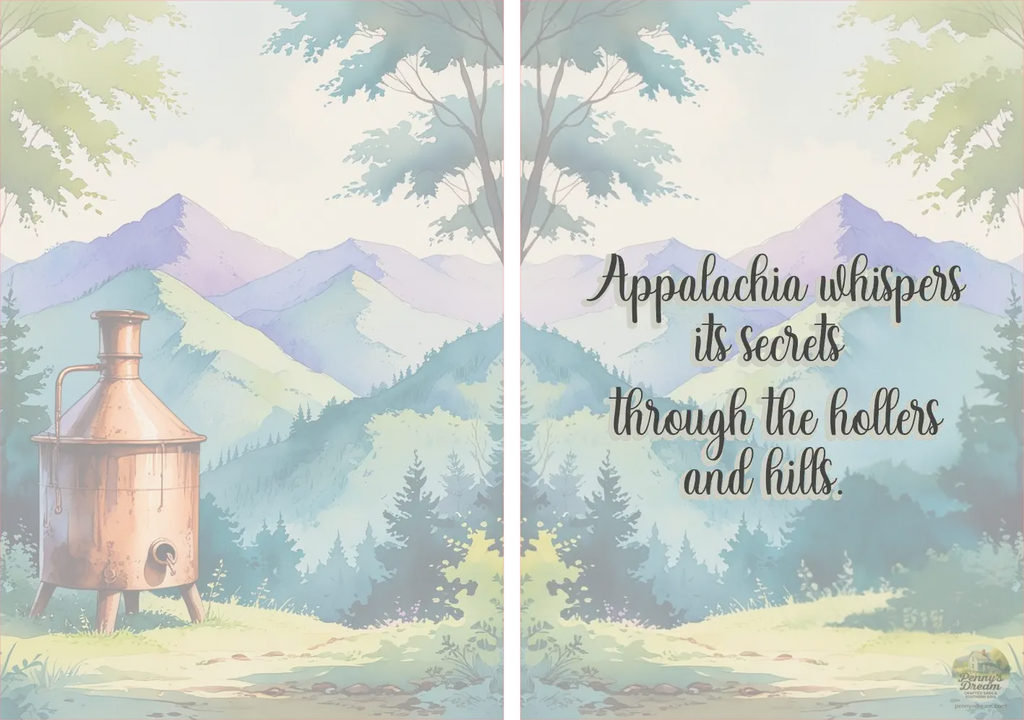 Appalachian Secrets Greeting Card – 5 × 7 Layered Card Digital Download **