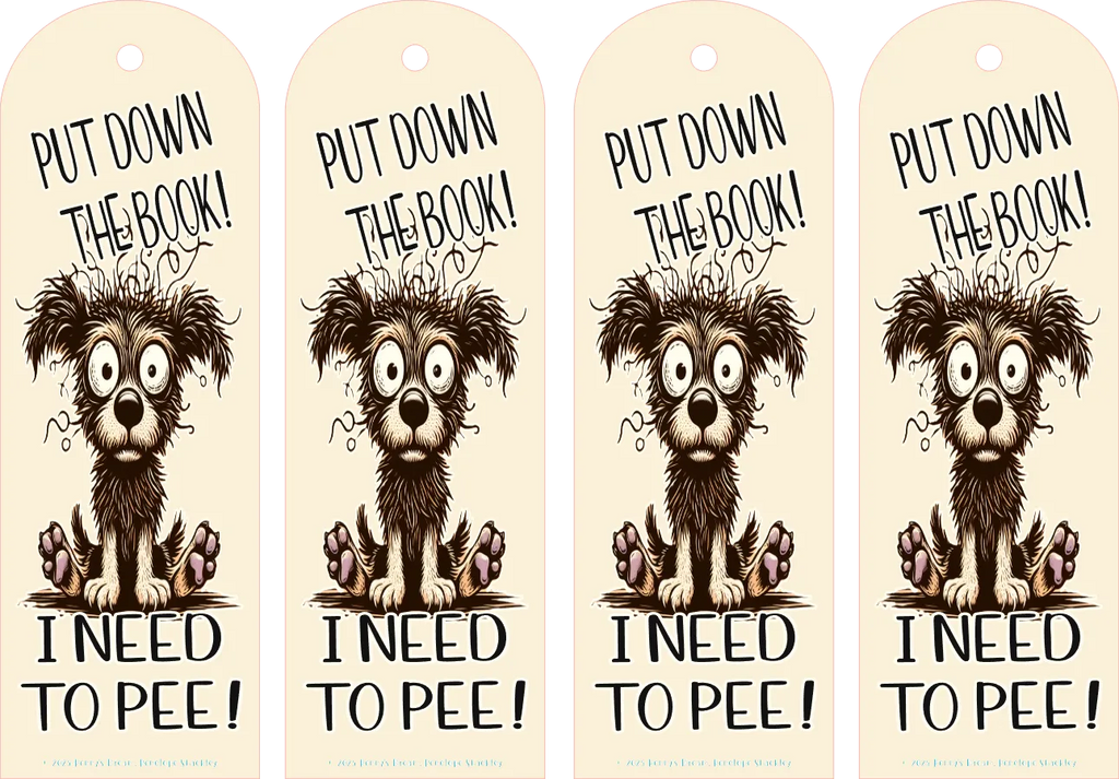 Need to Pee Bookmark – Silhouette Studio SVG – Digital Download