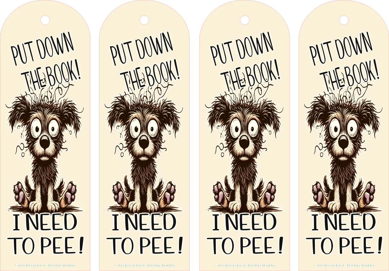 Need to Pee Bookmark – Silhouette Studio SVG – Digital Download