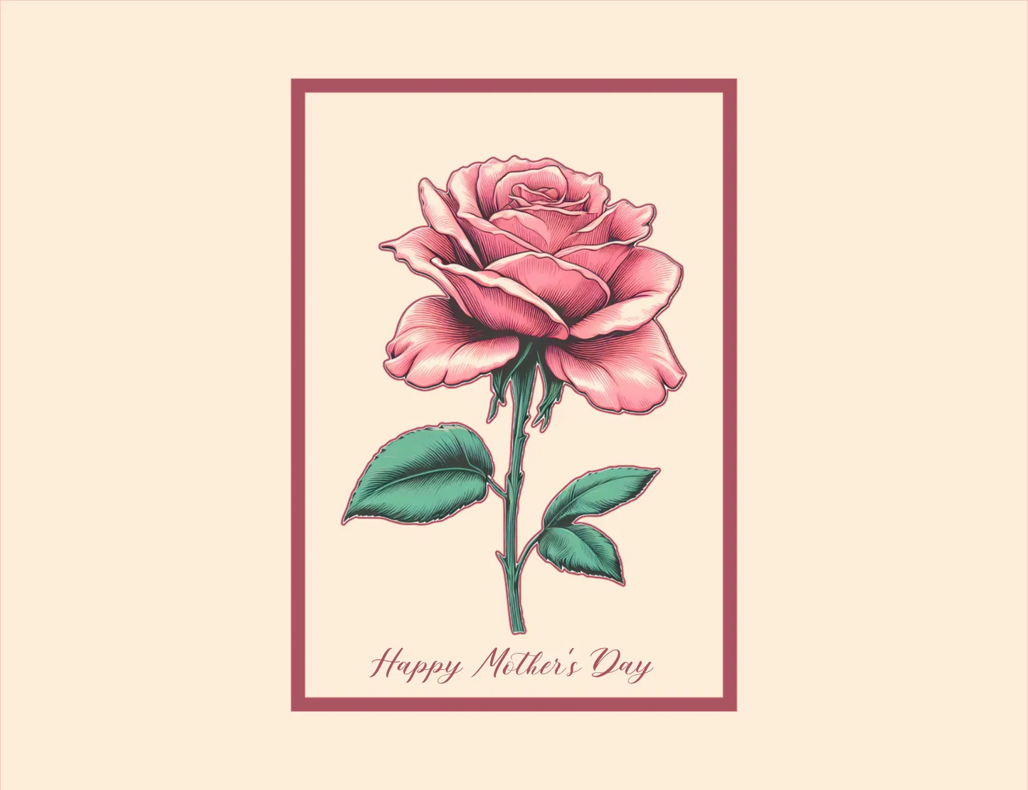 One Perfect Mom — 5 × 7 Mother’s Day Card — Digital Download