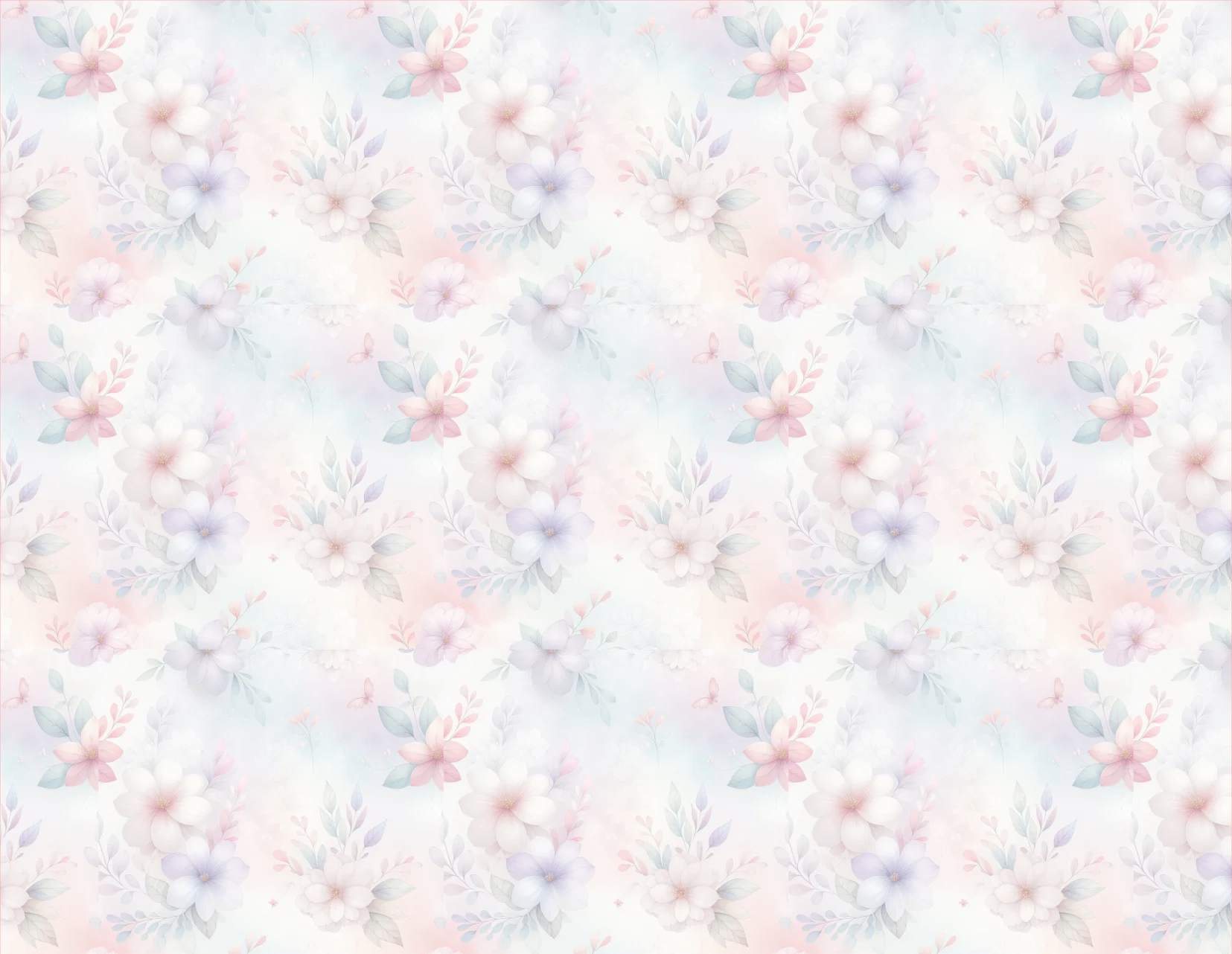 Pastel-colored abstract pattern on a light blue background
