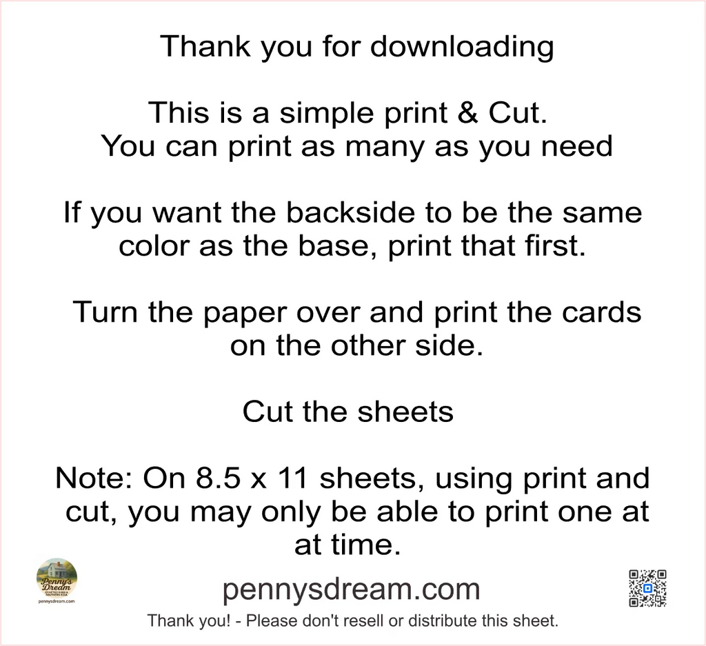 Recipe Card – 5×7 – Digital File (SVG for Silhouette Studio)