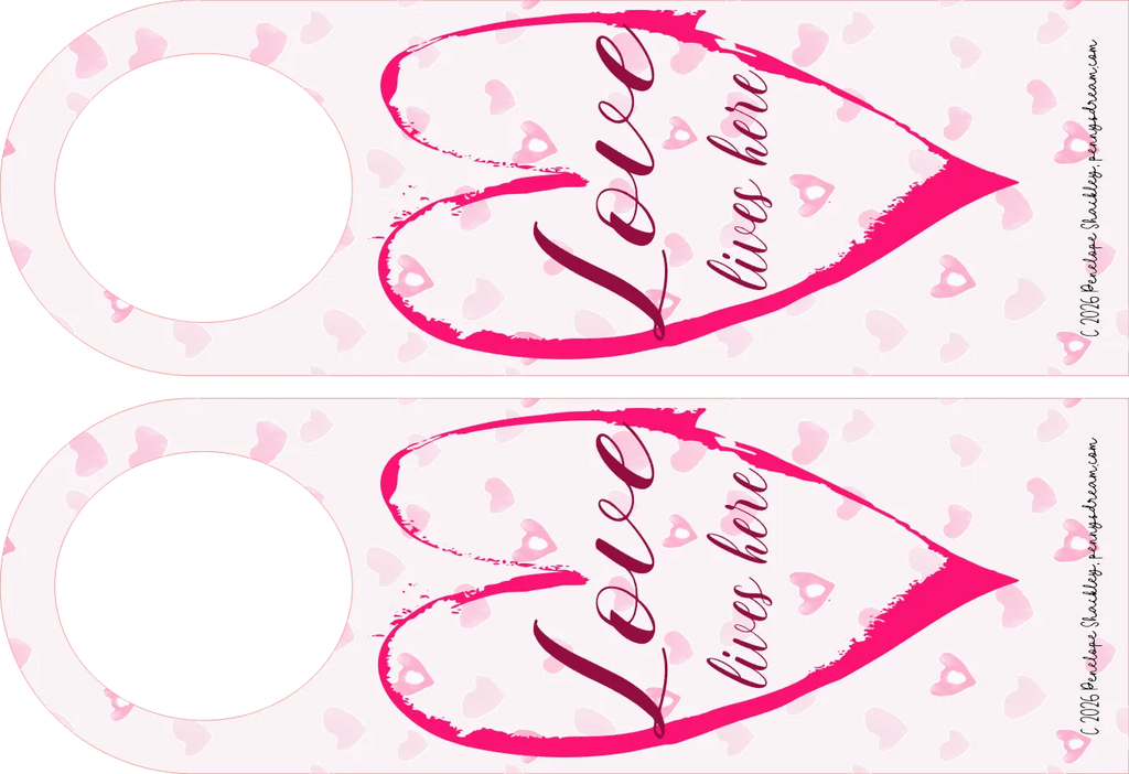Raining hearts Door Hangers