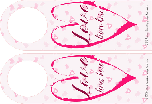 Raining hearts Door Hangers