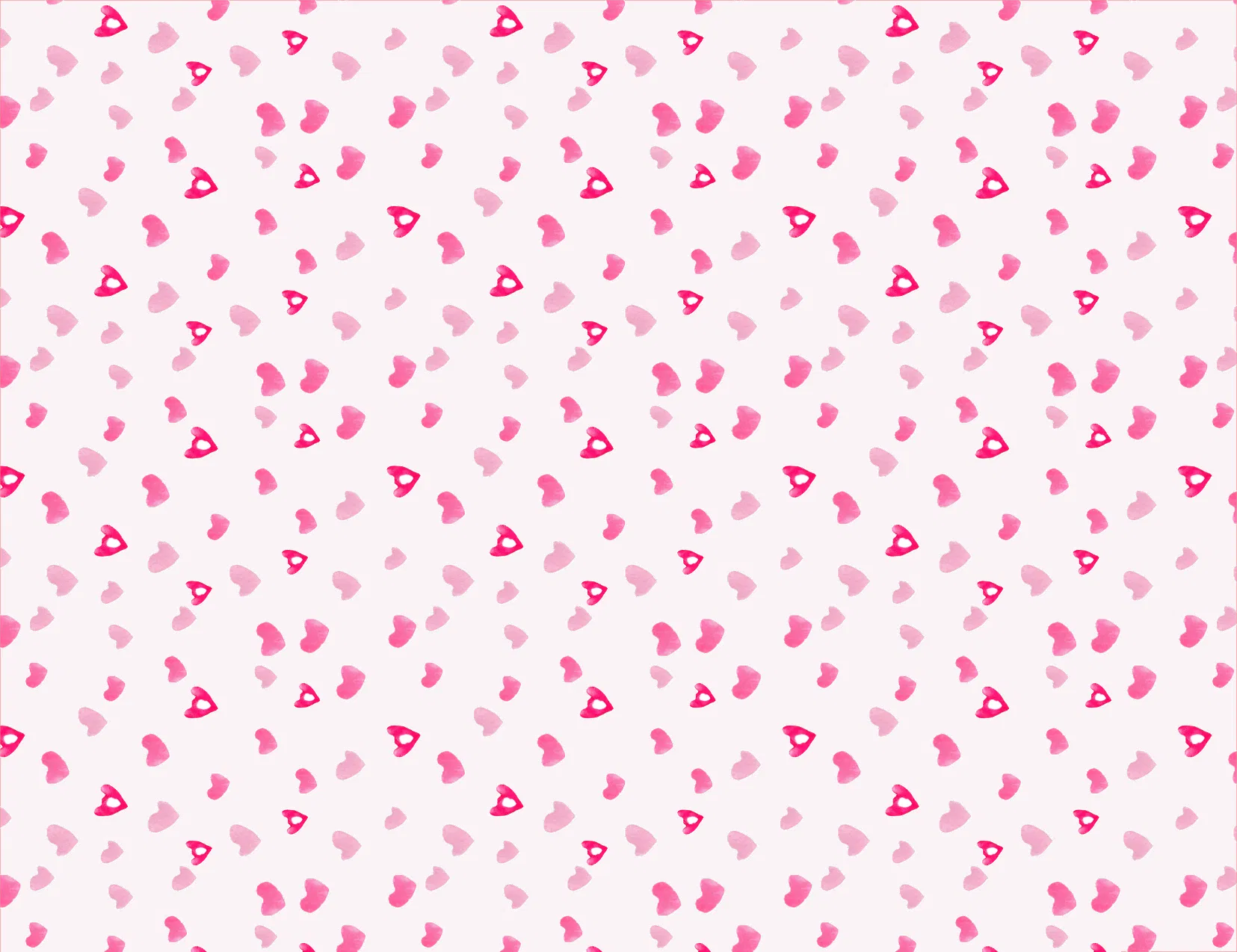 Raining Hearts Pattern Paper