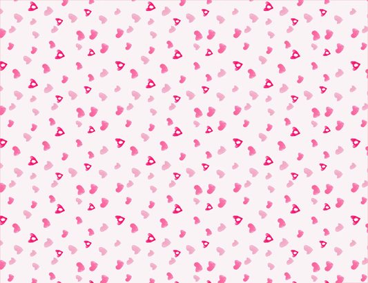 Raining Hearts Pattern Paper