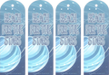 Four blue bookmarks with 'Reach for the Stars' text and celestial design.