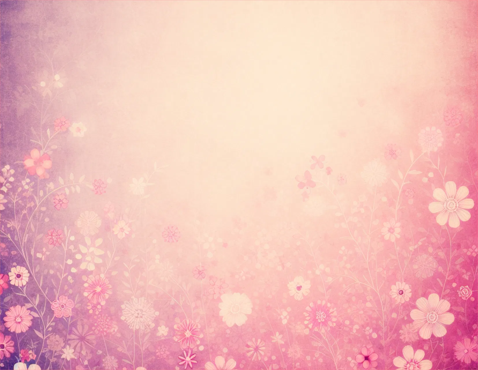 Pastel pink floral background with soft lighting