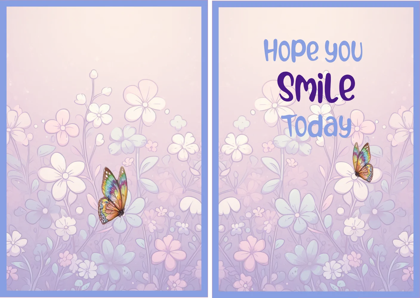 Smile — 5 × 7 Layered Card — Digital Download