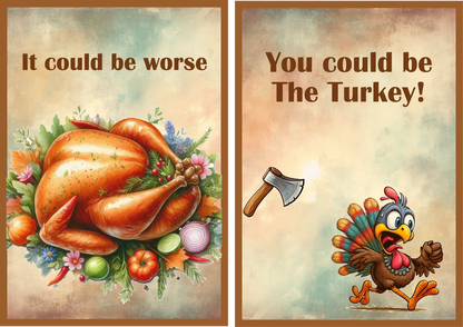Thanksgiving Be Happy — 5 × 7 Layered Card — Digital Download