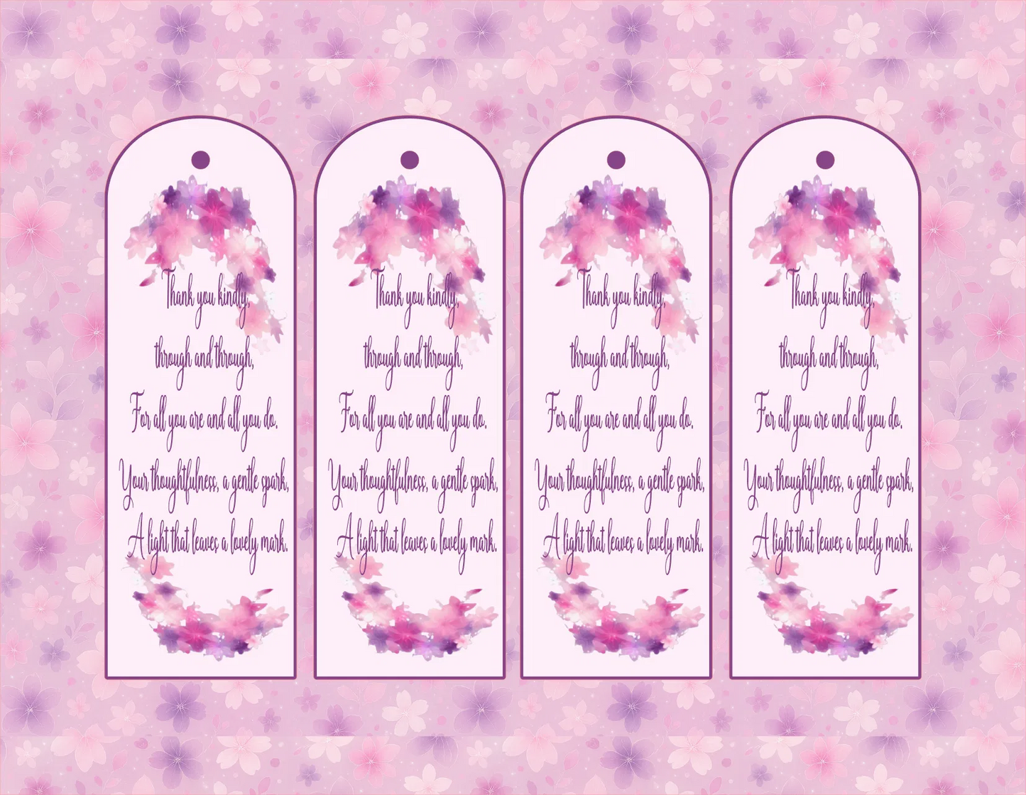 Thank You Through and Through — Bookmark — Digital Download