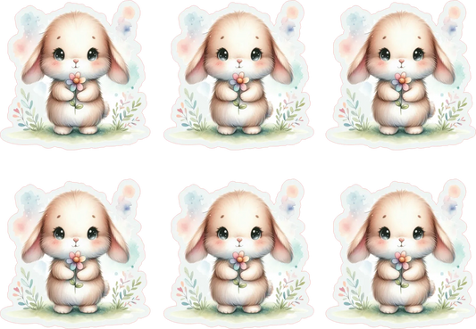 Bunny Hugs Sticker Sheet — Digital Download