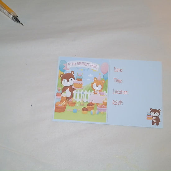 Birthday Bear Invite Video