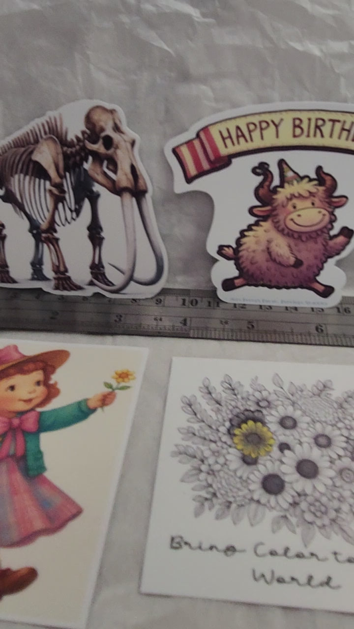 Sample Sale – Sticker Set (Exact Stickers Shown) - Bag # 5